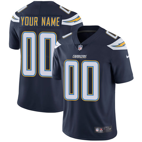 Men's Los Angeles Chargers ACTIVE PLAYER Custom Navy Vapor Untouchable Limited Stitched NFL Jersey